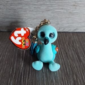 NEW 2020 TY Beanie Boos Mini Boo Collectible Metal Key Clip WILLIAM the Flamingo